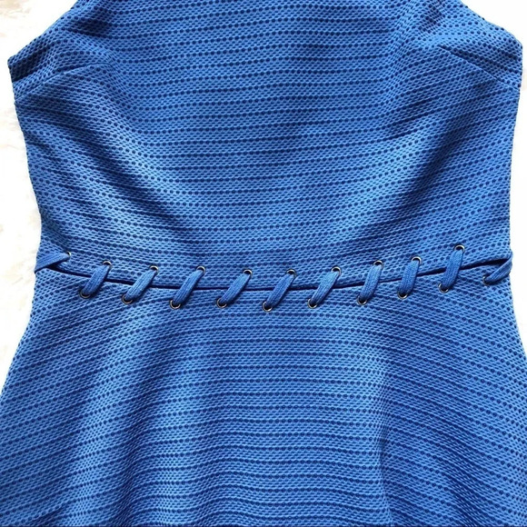 Design Lab | Cobalt Blue Fit and Flare Dress - Picture 3 of 6